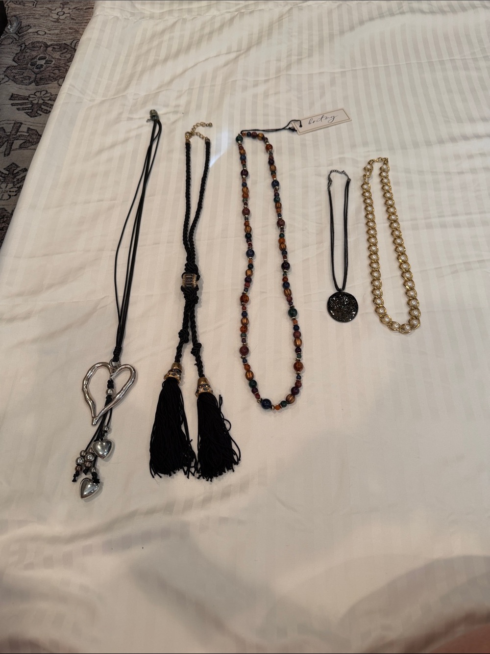Assorted Women's Necklace Set - Black, Gold, Multicolor
